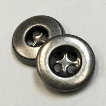 A-520 Antique Silver Metal Button 
